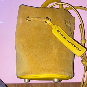 Brandon Blackwood yellow bucket bag